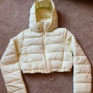 Zara cropped puffer jacket